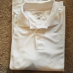 👔 GEORGE 👔 WHITE COLLARED SHIRT